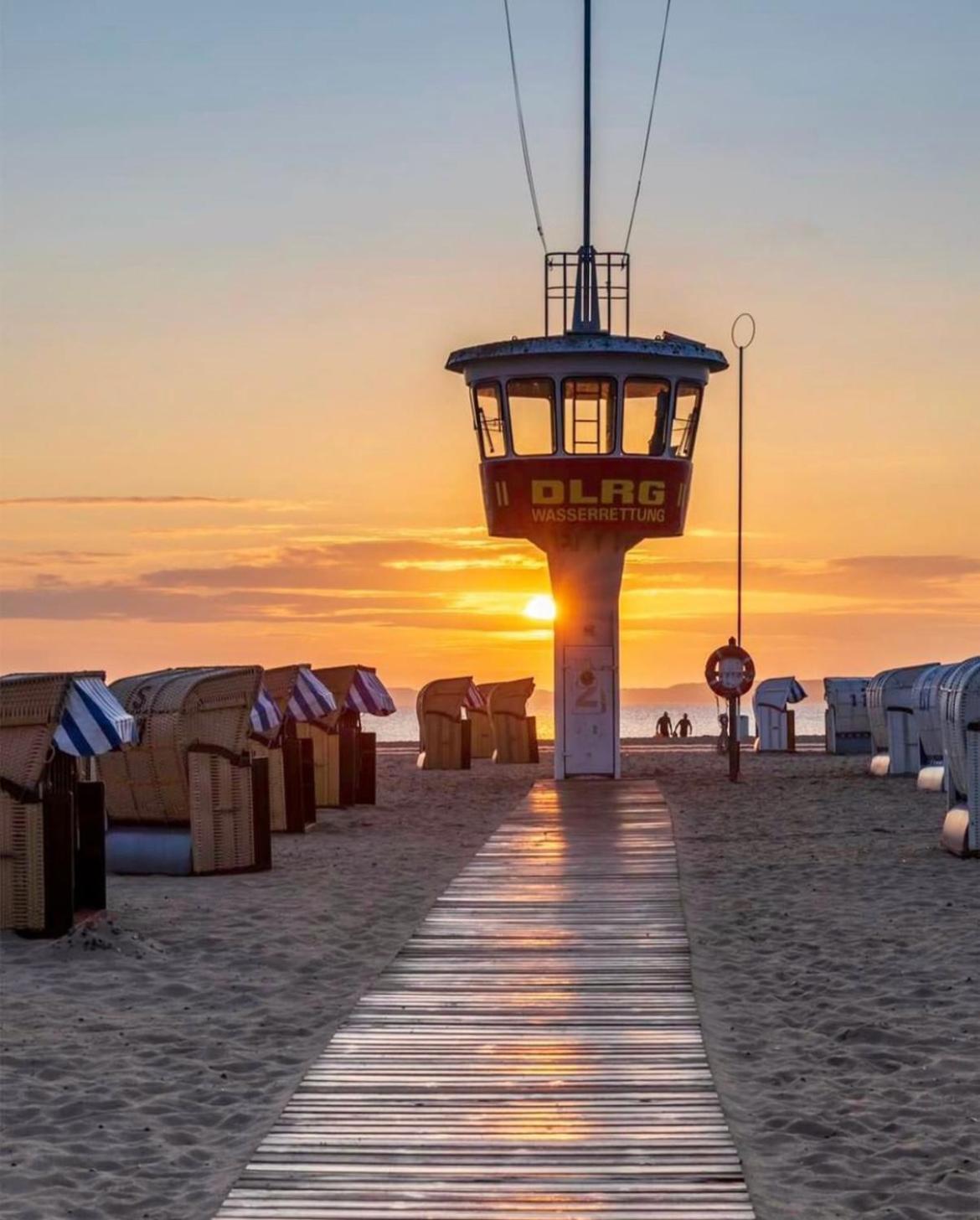 3Sz Penthaus Luna Am Sandstrand Mit Meerblick & Balkon Lubeck Bagian luar foto