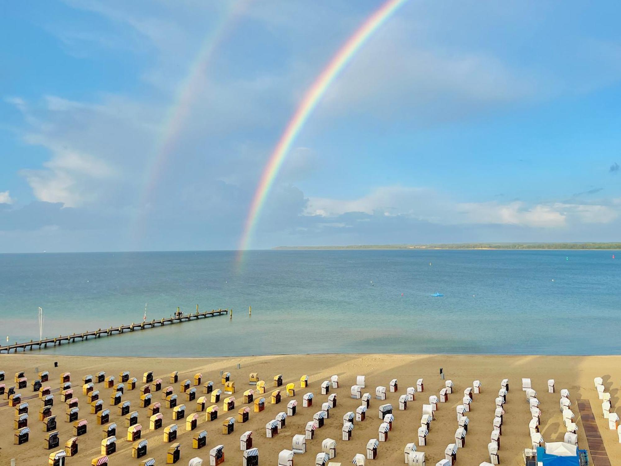 3Sz Penthaus Luna Am Sandstrand Mit Meerblick & Balkon Lubeck Bagian luar foto